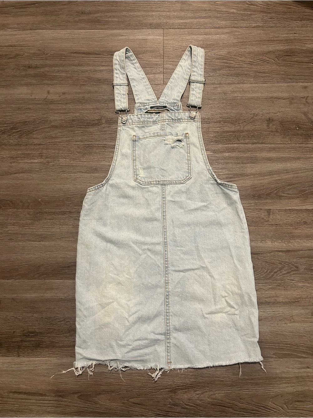 Wild Fable Light Wash Denim Overall Mini Dress